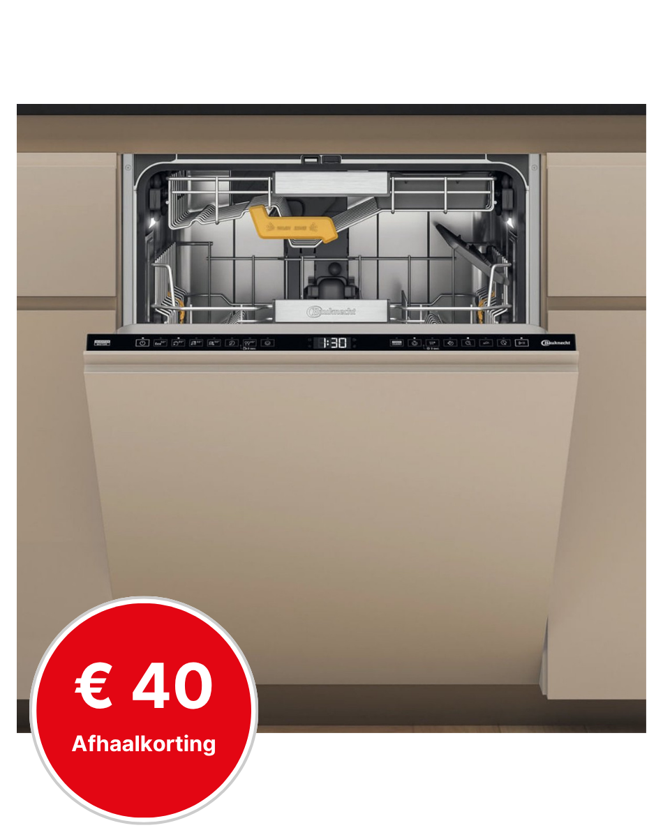 inbouw vaatwasser, vaatwasser, korte korting, rood ticket, afhaal korting