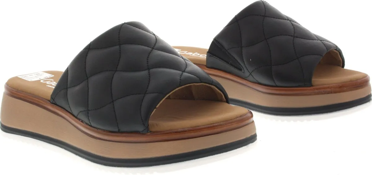 Dames Slippers Gabor 82.741.57 Zwart - Maat 6½  Maat 40