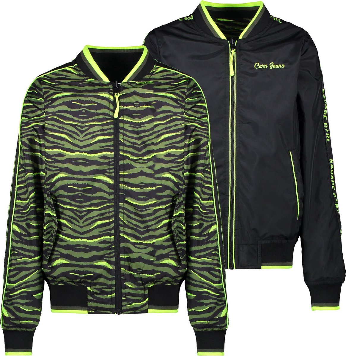 Cars Jeans - Maat 104 Meisjes Jas Lucca Reversable