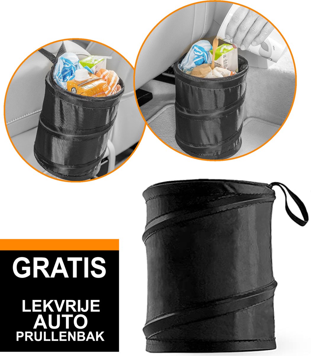 auto-ruimtebesparing, opvouwbaar emmer, auto organizer, cuphanger tas, opruimtas autodeur