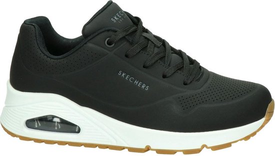 Skechers - Maat 39 - Uno Stand On Air Dames Sneakers - Zwart
