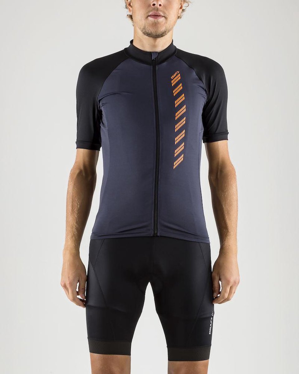 CRAFT Fietsshirt Velo Jersey 2.0 - Maat M - Fietsshirt - Heren - Gravel/Black