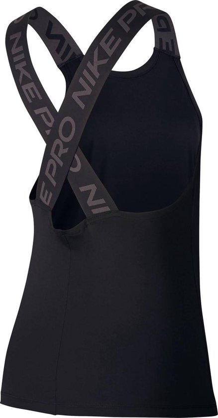 Nike Np Dry Elastika Tank Ess Sporttop Dames - Black/Black/Thunder Grey - Maat XS