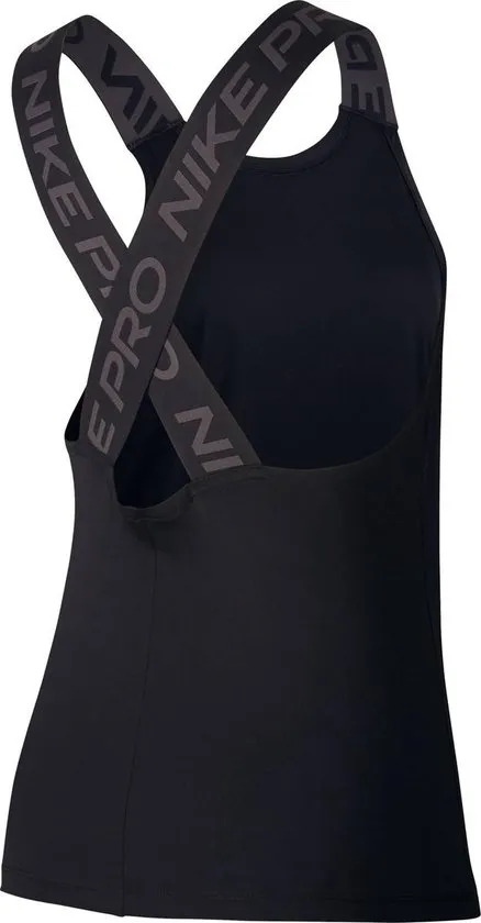 Nike Np Dry Elastika Tank Ess Sporttop Dames - Black/Black/Thunder Grey - Maat XS