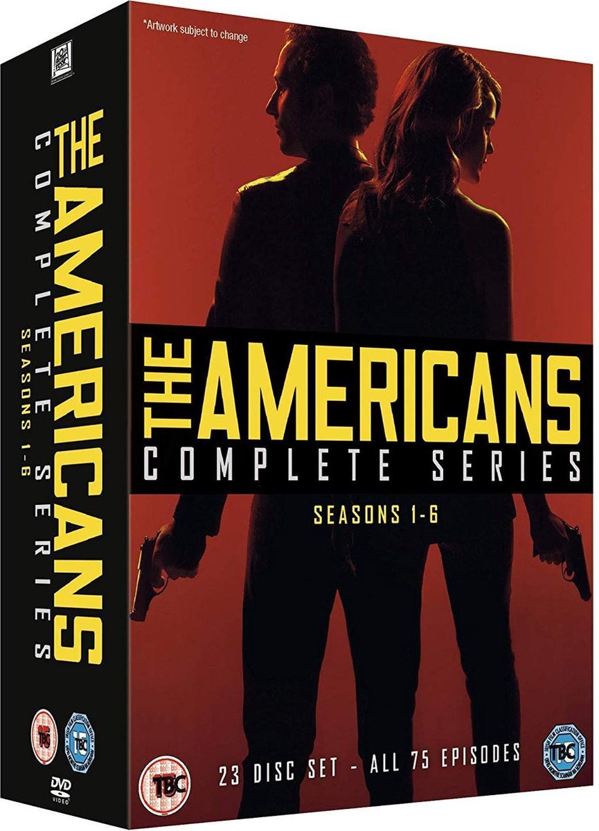 americans complete series, tv box set, seasons 1-6, 23 disc set, dvd packaging