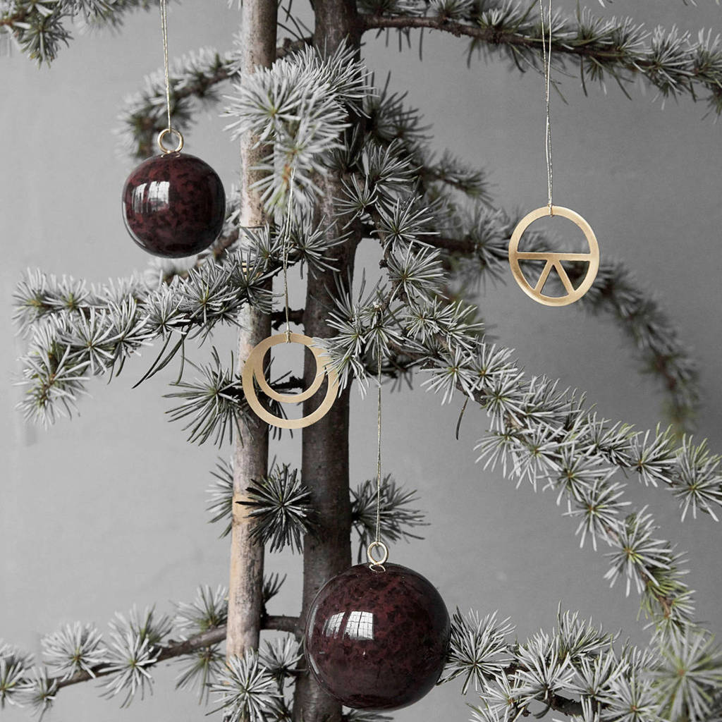 House Doctor kerstbal Wijnrood (Ø6 cm)