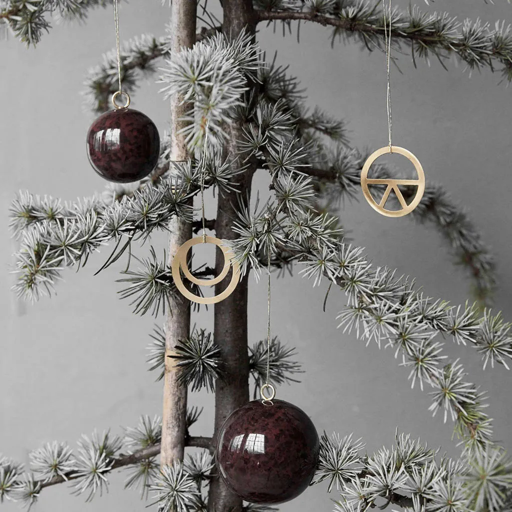 House Doctor kerstbal Wijnrood (Ø6 cm)
