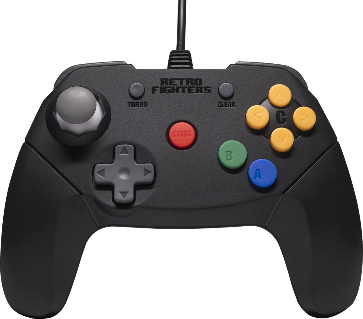 controller, gamepad, wired, black, knoppen