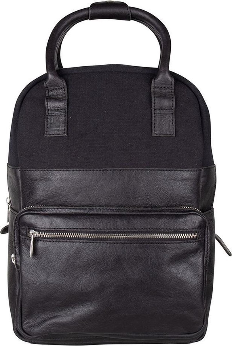 rugzak, backpack, canvas, zwart, servicevak