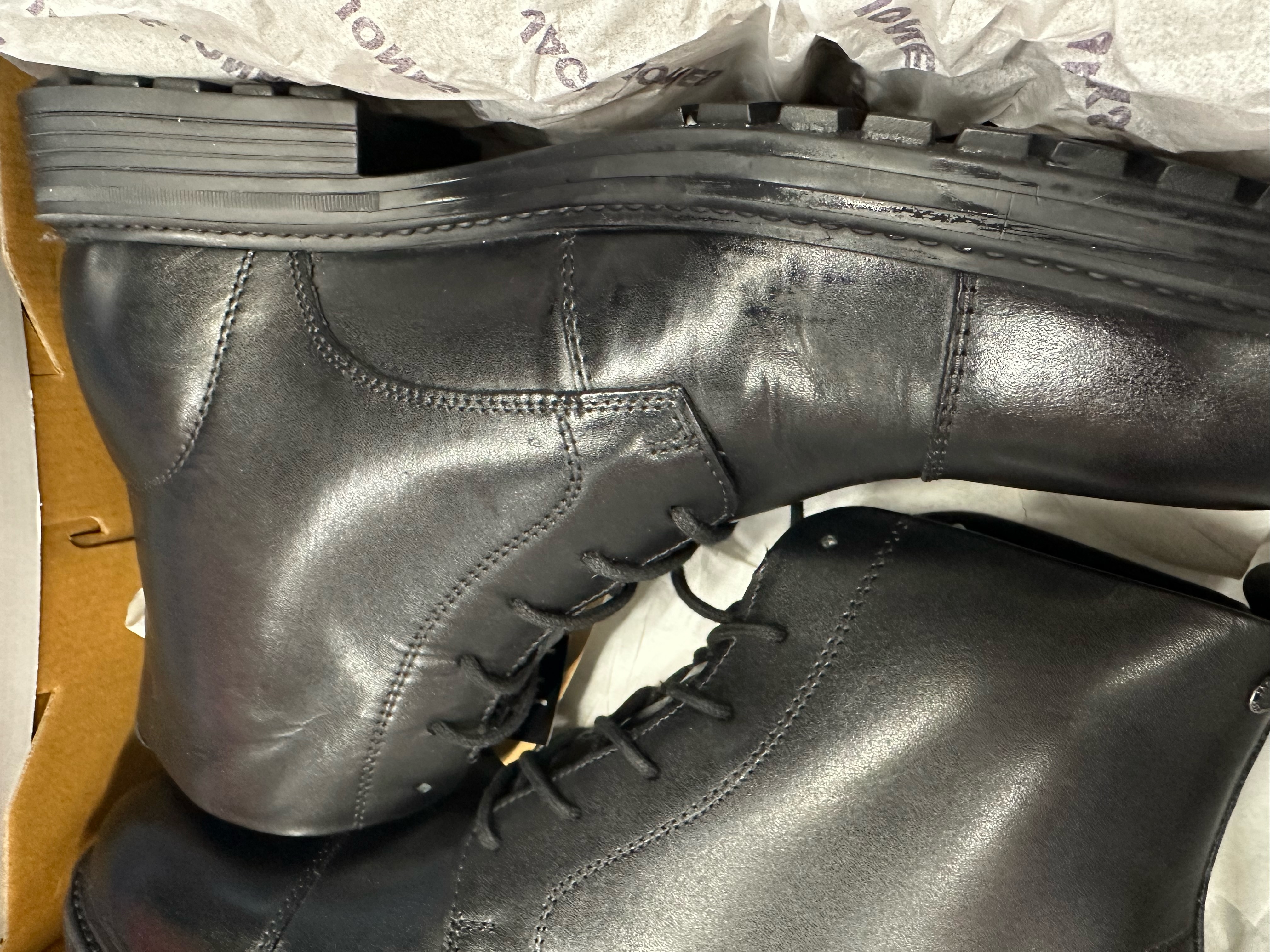 JACK&JONES - Maat 44 - JFWNICK JIO LEATHER BOOT Heren Laarzen