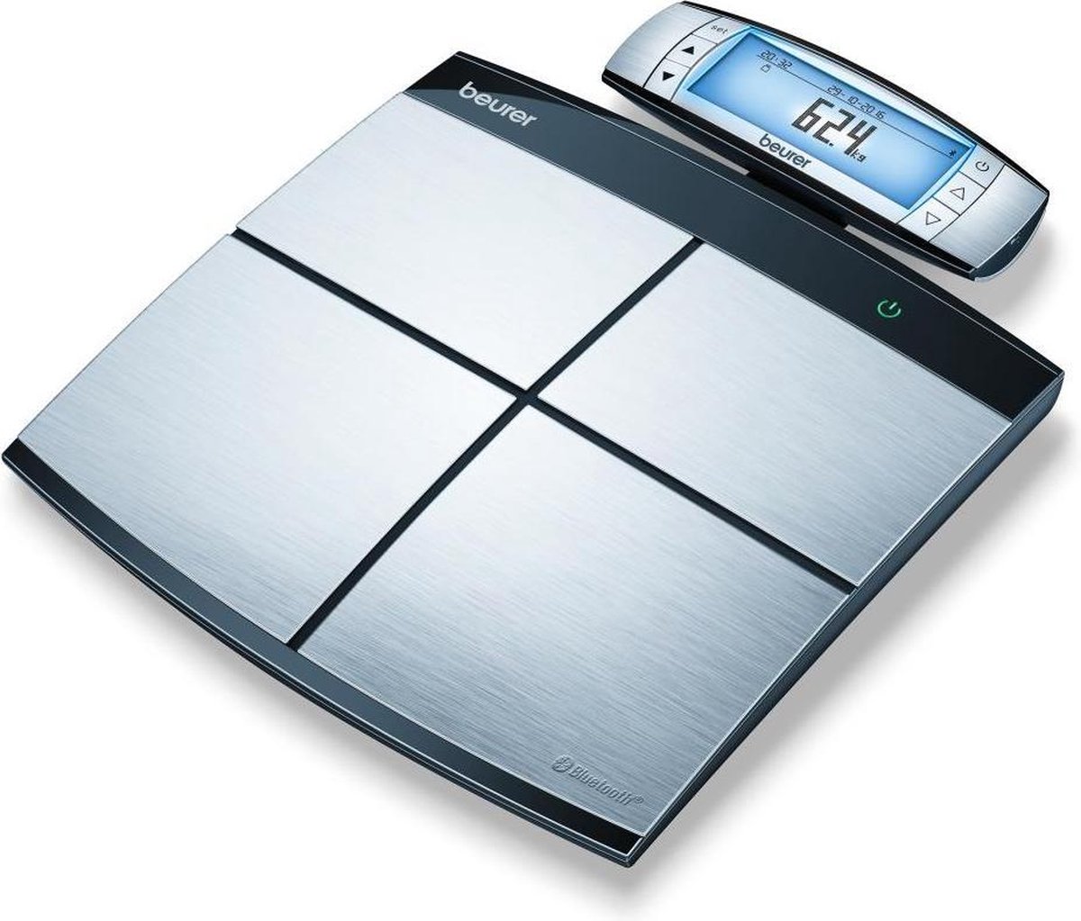 Beurer BF105 - Personenweegschaal lichaamsanalyse - Bluetooth - 180kg - RVS