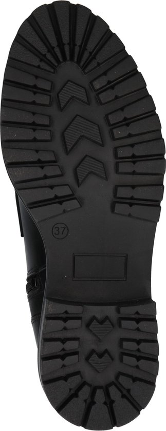 PS Poelman LUNA - maat 40 - Dames Enkel Laarzen met ketting - Zwart