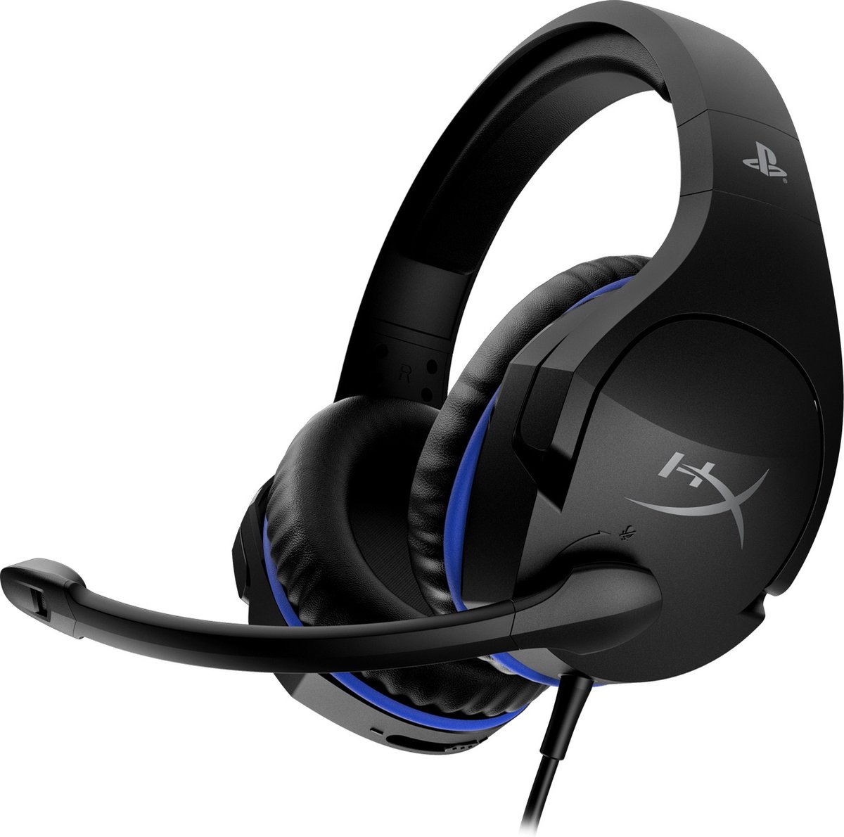 HyperX Cloud Stinger Gaming Headset - Official Licensed PS4 - Zwart/Blauw
