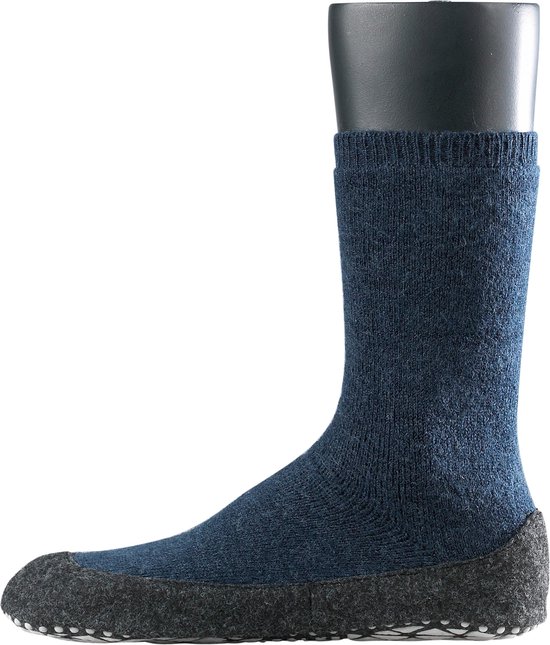 FALKE - Maat 43-44 - Cosyshoe Heren Huissokken - Donkerblauw