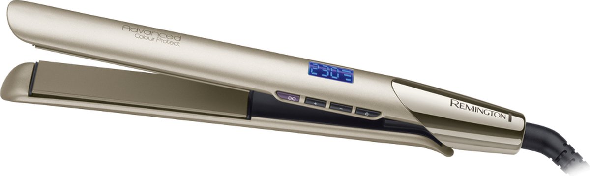 haarglätter, glätteisen, keramikplatten, digitale Anzeige, metallisch-goud
