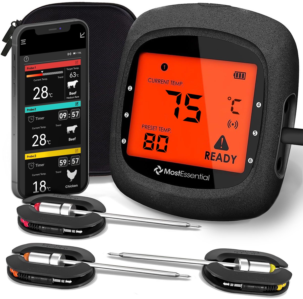 thermometer, digitaal thermometer, infrarood, kookkook?