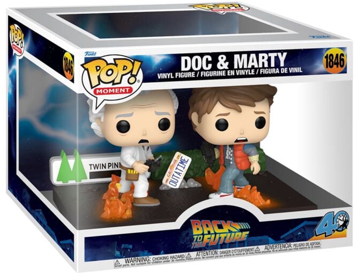 Zurück in die Zukunft Doc & Marty (Pop! Moment) vinylfiguur 1846 Unisex Funko Pop! - Neutraal - Standard
