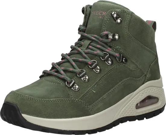 Skechers - maat 40- Uno Rugged Rugged One veterboots groen - Dames