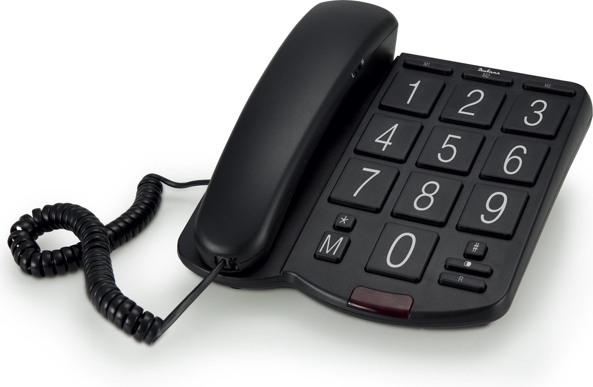 Profoon TX-575 - Bureautelefoon met grote toetsen, zwart