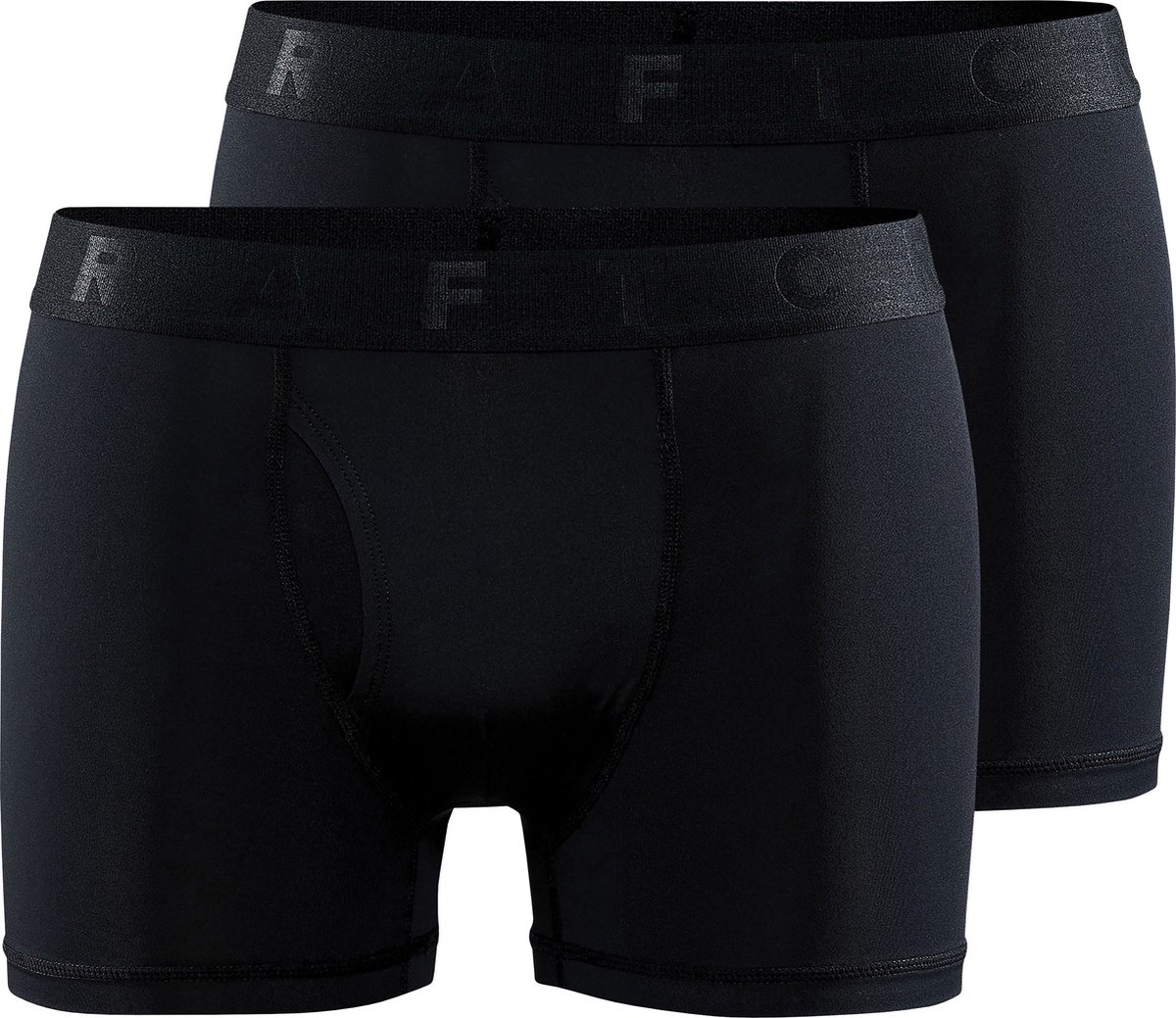 boxer, boxershorts, zwart, stretch, taillenaad