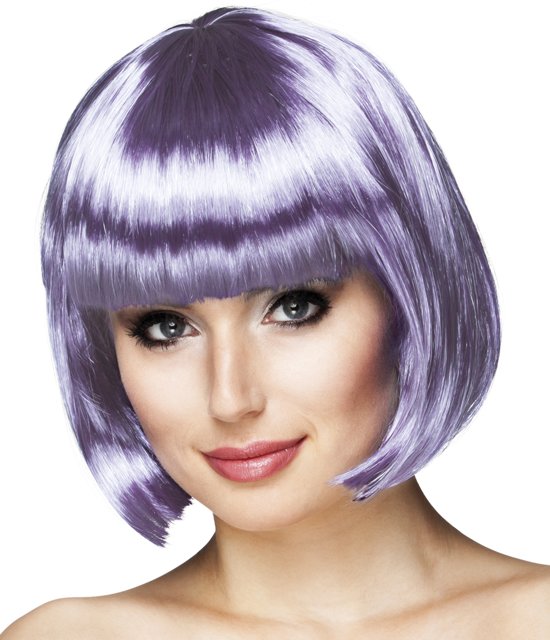Pruik Cabaret lila
