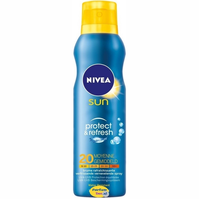 NIVEA Sun Protect & Refresh SPF 20 - 3 stuks - 200 ml