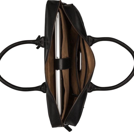 Burkely Fundamentals Vintage Max Worker 17" - Laptoptas - Volwassenen - Zwart