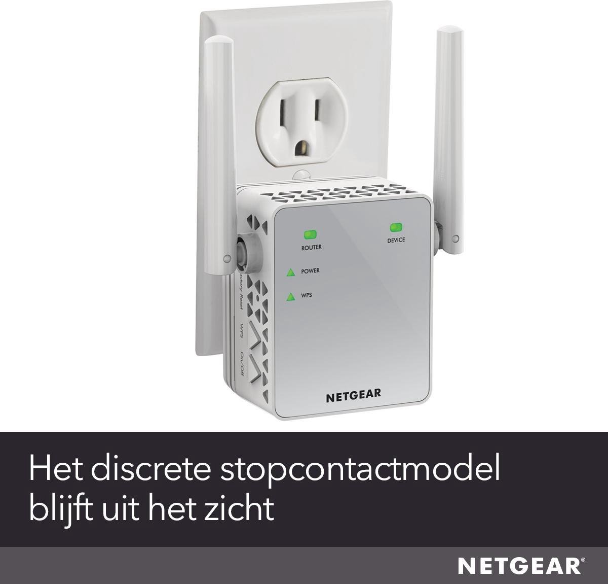 Netgear EX3700 - Wifi versterker - 750 Mbps