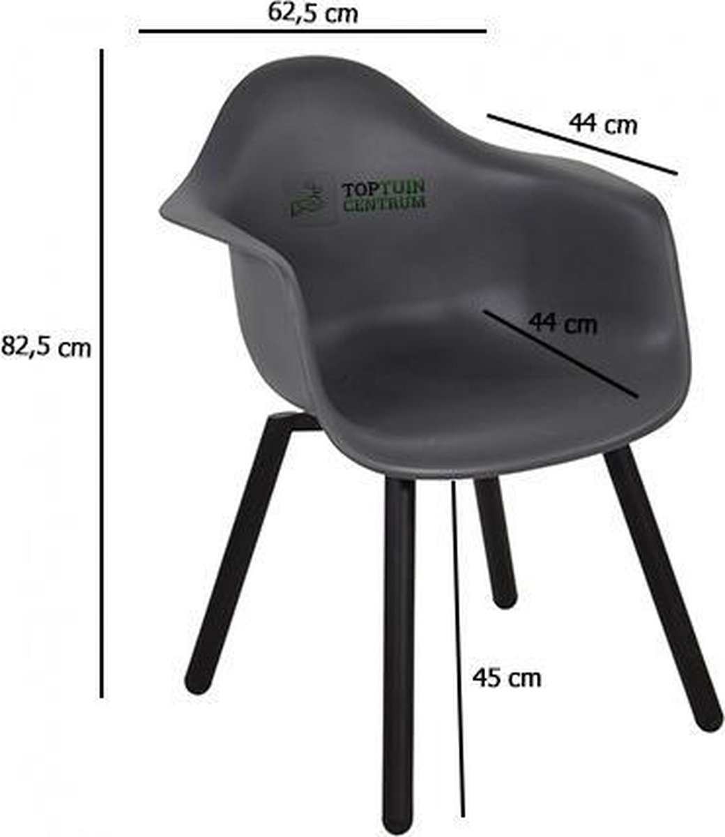 Tuinstoel Montreux - grijs