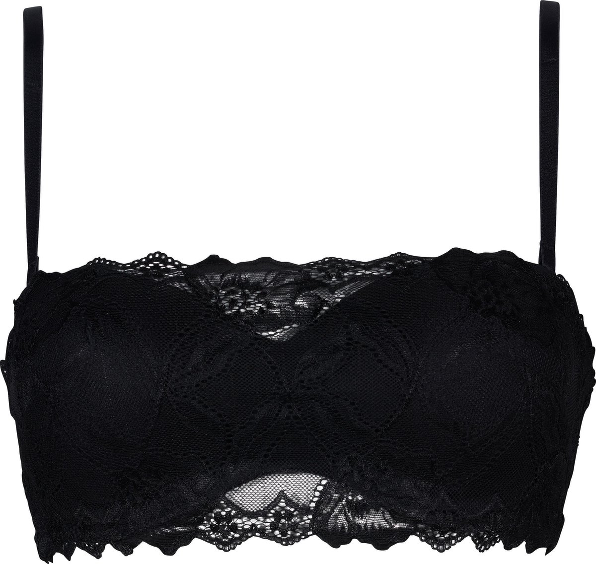 lingerie, bh, kant, zwart, band