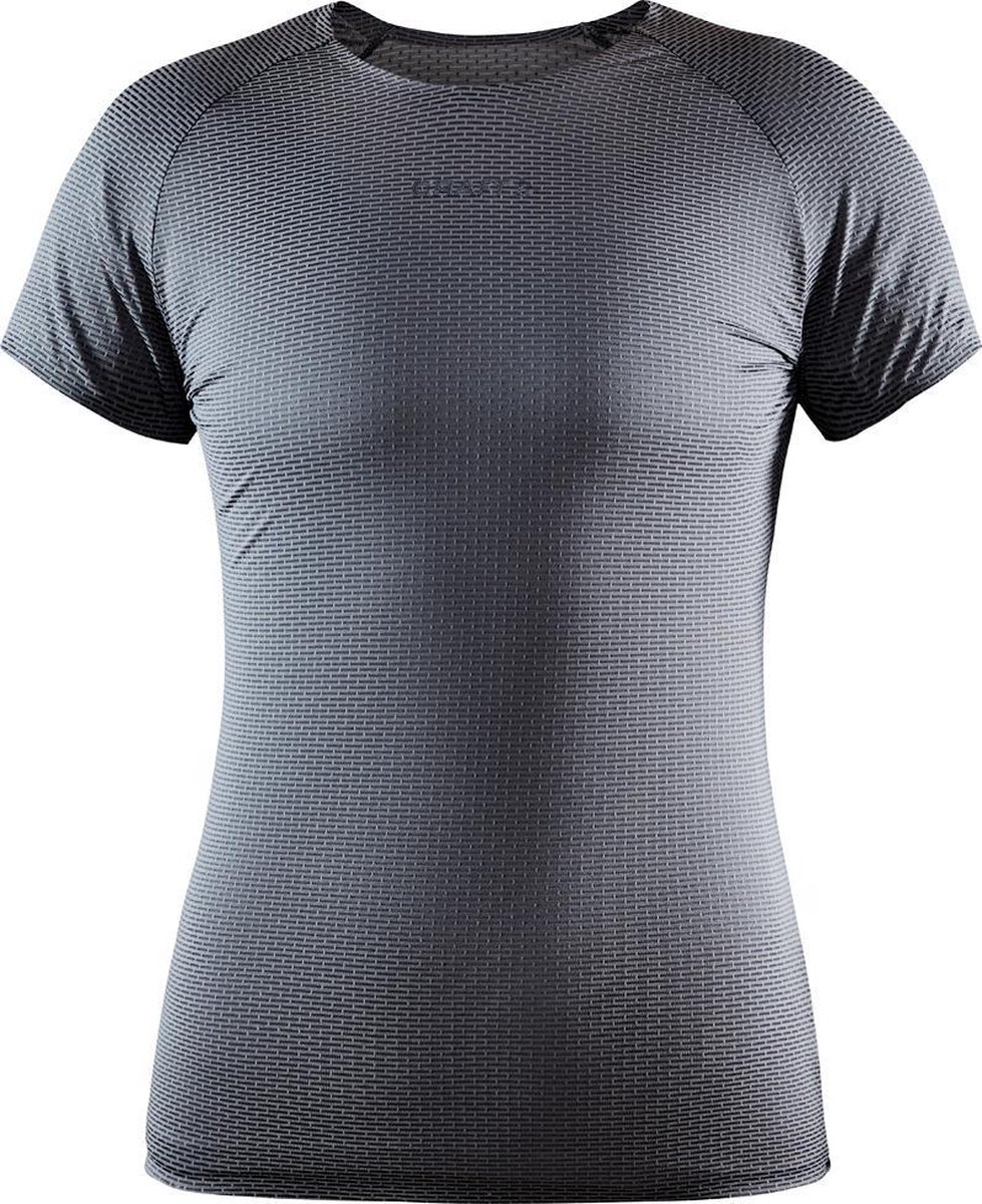 t-shirt, short-sleeve, round neck, metallic pattern, stretch fabric