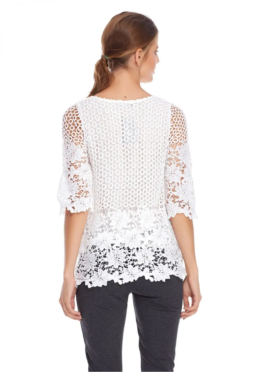 Quiz Blouse for Women - White Maat 40