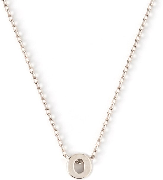 Orelia letter ketting O zilverkleurig