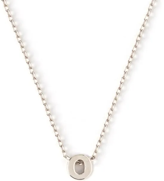 Orelia letter ketting O zilverkleurig