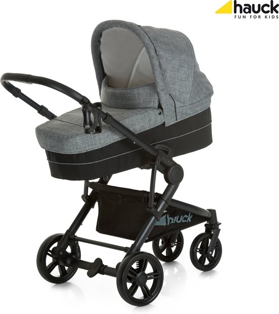 Hauck Atlantic Plus Trio Set - Kinderwagenset - Melange Grijs/Caviar