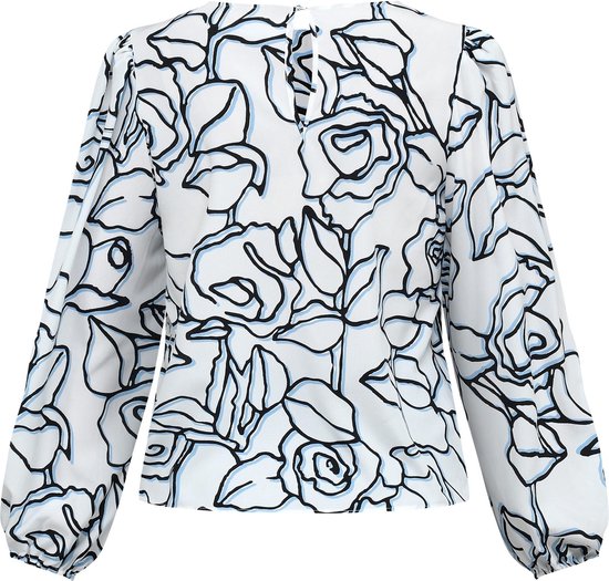 SISTERS - maat - L - POINT Blouse Vella-ls1 Blue/white graphic