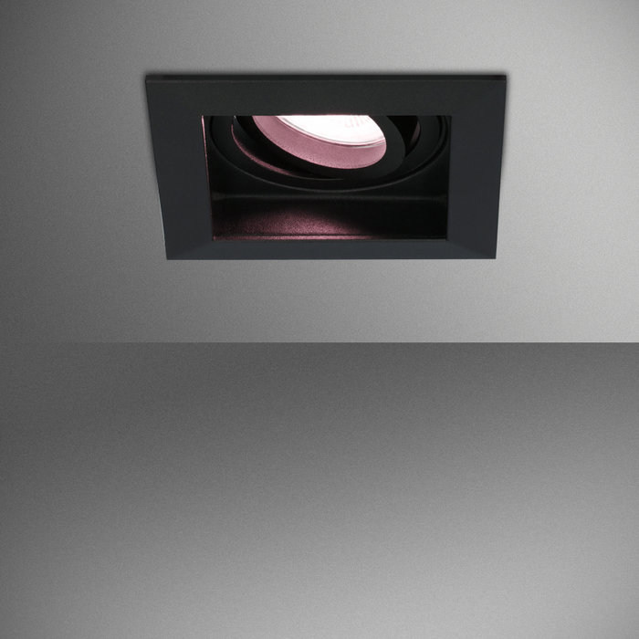 Hoftronic inbouwspot - Smart WiFi LED Durham zwart 5 Watt RGBWW kantelbaar IP20