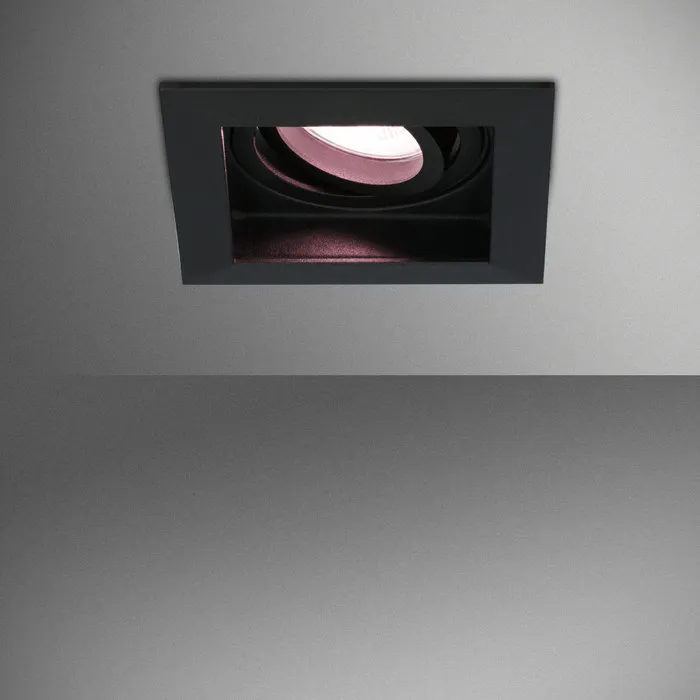 Hoftronic inbouwspot - Smart WiFi LED Durham zwart 5 Watt RGBWW kantelbaar IP20