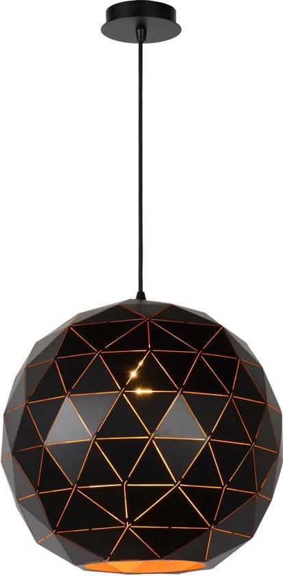 KOOPJESHOEK - Lucide OTONA - Hanglamp -  40 cm - Zwart