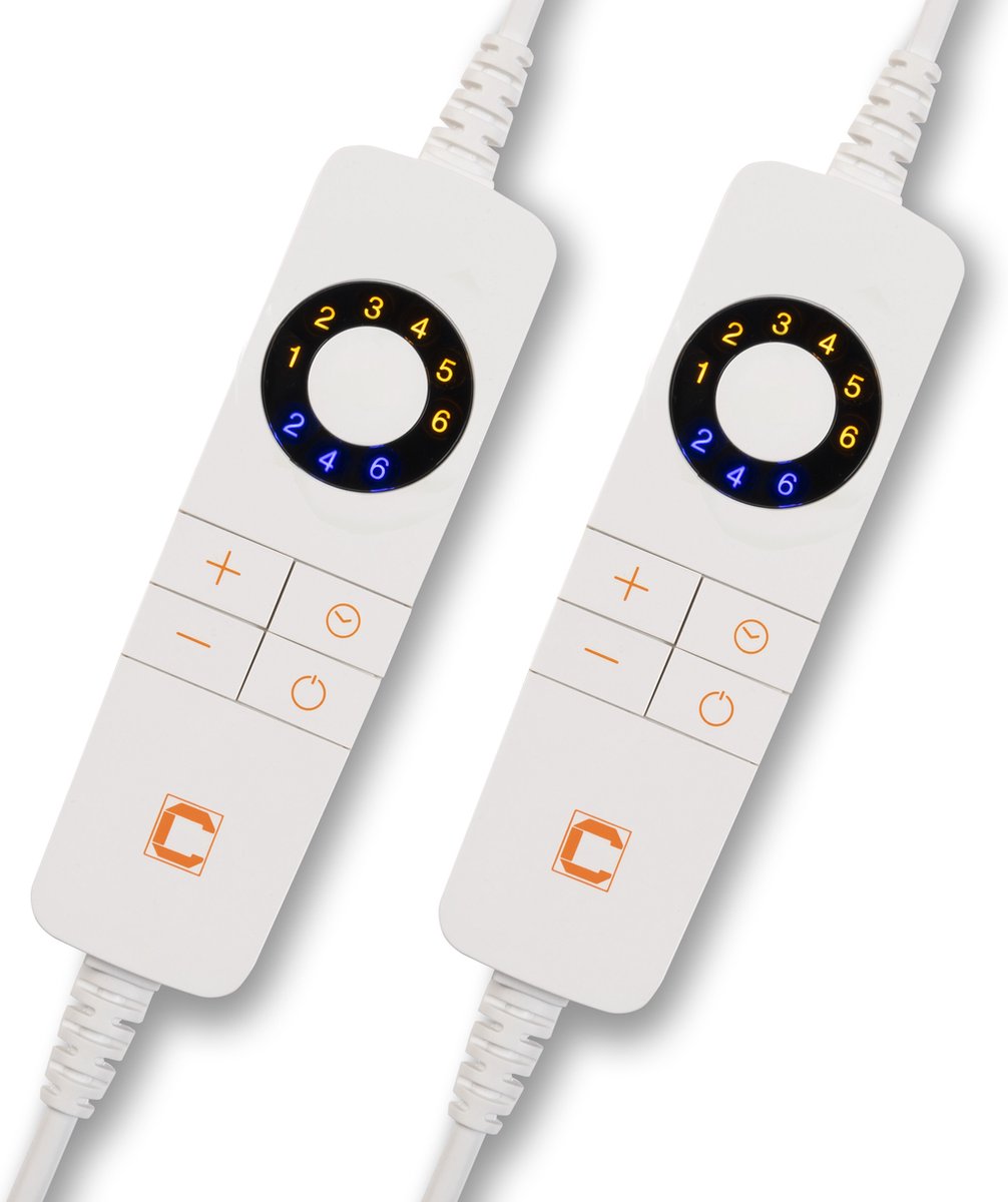 Cresta Care KTS172 2P Elektrische Deken - 160 x 140 cm - extra voetenwarmte - timer 2,4,6 uur - cosy