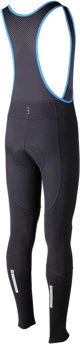 BBB Cycling - Maat XXL ColdShield Lange Fietsbroek - Met Zeem en Bretels - Thermo Wielrenbroek - Fiets Broek 0-10 Cº - Zwart