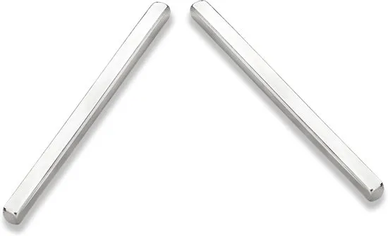 Casa Jewelry Oorhangers Stick - Zilver - 5 cm