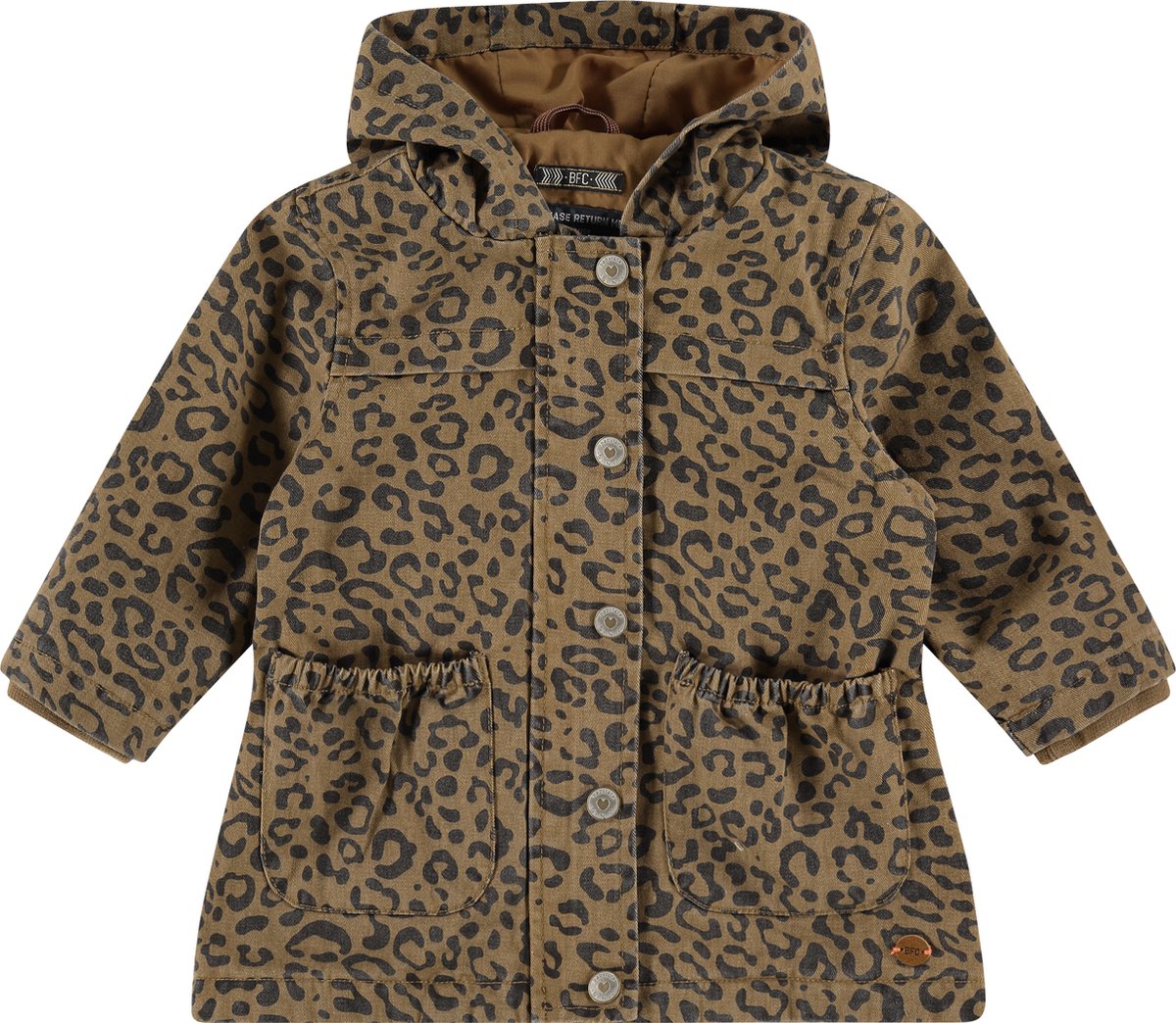 jasje, leopardprint, dons, katoen, zakken
