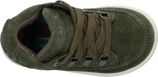 BunniesJR Sjimmie Stoer Jongens Veterschoenen - Army Green - Maat 21