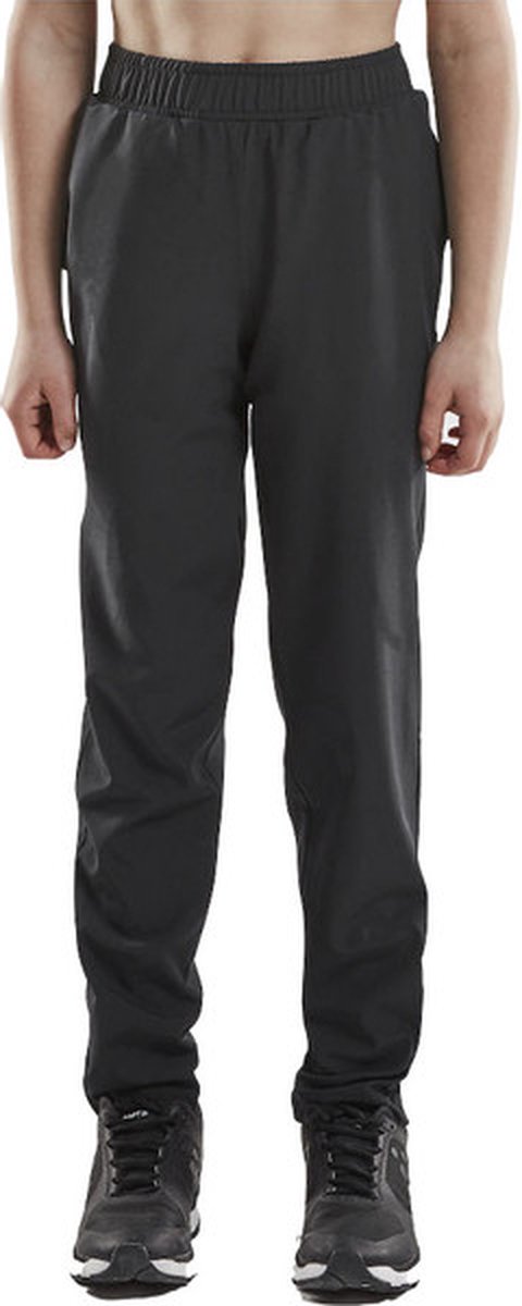 Craft Rush Wind Pants kinderen - 134/140 - Sportbroeken - zwart - Unisex