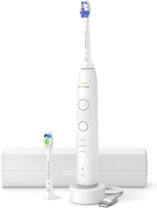 DGMOUTLET-NL-Philips-Sonicare-6100-Series-Elektrische-tandenborstel-Wit-Extra-Optimal-White-Opzetborstel-Reisetui-Gevoelige-tanden-HX7410-02-SALE-3 Philips Sonicare 6100 Series - Elektrische tandenborstel - Wit -Extra Optimal White Opzetborstel - R