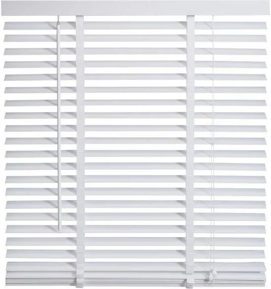Incompleet - Intensions - Jaloezie Hout - 50mm - Uni FSC Wit - 80x130cm
