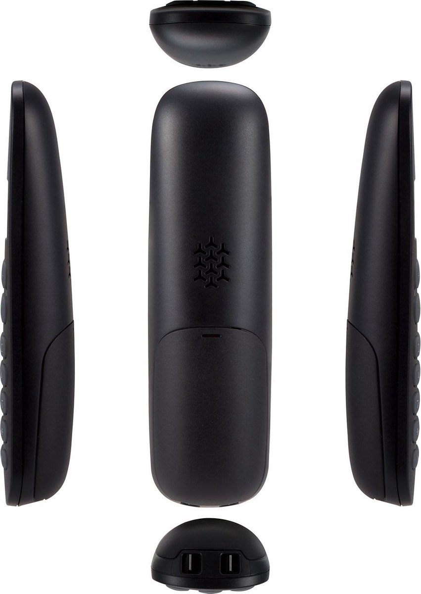 Profoon PDX-300 DECT telefoon - Telefoonboek met ruimte voor 50 nummers - Zwart