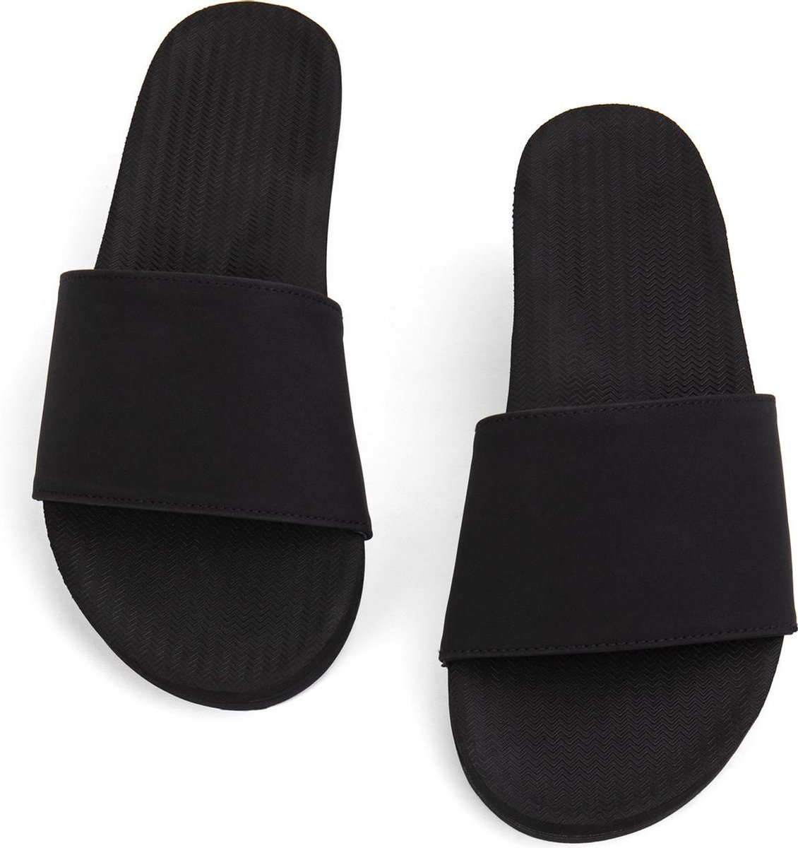 Indosole Slides Essential Heren - Maat 41/42 - Slippers - Zwart