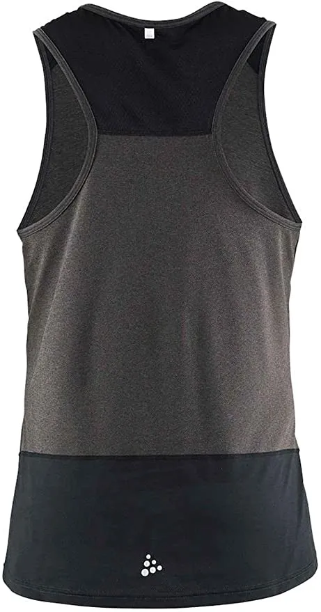 Craft Precise Racerback Maat XL - Heren (zwart gemêleerd)